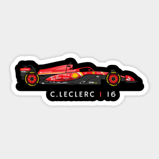 F1  Racing Charles Leclerc Fan shirt Sticker